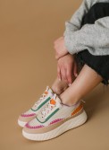 Multicolor δίσολα sneakers με εξωτερικές ραφές 330.C687-L
