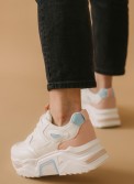 Chunky sneakers σε συνδυασμό υλικών 330.JR106-L
