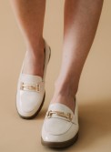 Classic loafers λουστρίνι με χρυσή αλυσίδα 330.5302-LU