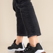 Running sneakers με αερόσολα 330.D0179-L ΜΑΥΡΟ/ΑΣΠΡΟ Running sneakers με αερόσολα 330.D0179-L ΜΑΥΡΟ/ΑΣΠΡΟ