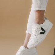 Tennis sneakers με διακοσμητικό στο πλάι 330.C891-L ΑΣΠΡΟ/ΜΑΥΡΟ Tennis sneakers με διακοσμητικό στο πλάι 330.C891-L ΑΣΠΡΟ/ΜΑΥΡΟ