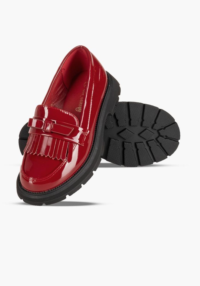 Loafers λουστρίνι για κορίτσια 396.DR19-LU ΜΠΟΡΝΤΩ
