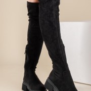 Over the knee suede chunky μπότα 431.OS608-C ΜΑΥΡΟ Over the knee suede chunky μπότα 431.OS608-C ΜΑΥΡΟ