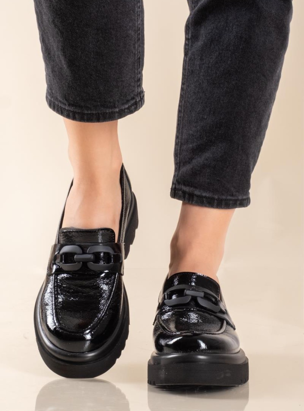 RAGAZZA Δερμάτινα λουστρίνι loafer 331.0547-L ΜΑΥΡΟ RAGAZZA Δερμάτινα λουστρίνι loafer 331.0547-L ΜΑΥΡΟ