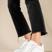 Tennis sneakers με εσωτερικό τακούνι 431.LY661-L ΑΣΠΡΟ Tennis sneakers με εσωτερικό τακούνι 431.LY661-L ΑΣΠΡΟ