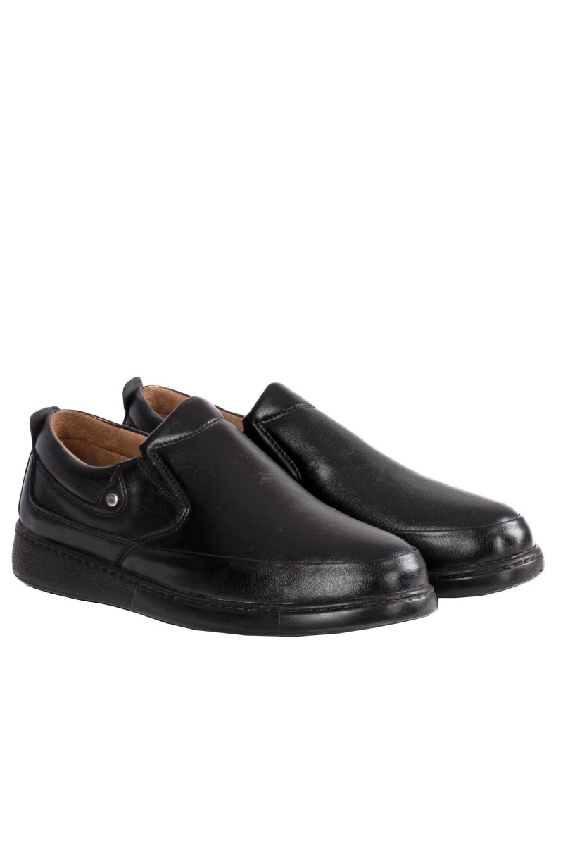 Casual ανδρικό slip-on (ΥΠΕΡΜΕΓΕΘΕΣ) 330.162-L ΜΑΥΡΟ