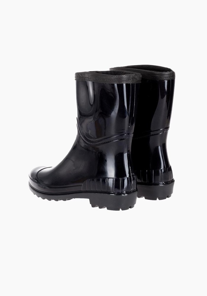 Γυναικείες γαλότσες 318.SHORTBOOTS-P ΜΑΥΡΟ