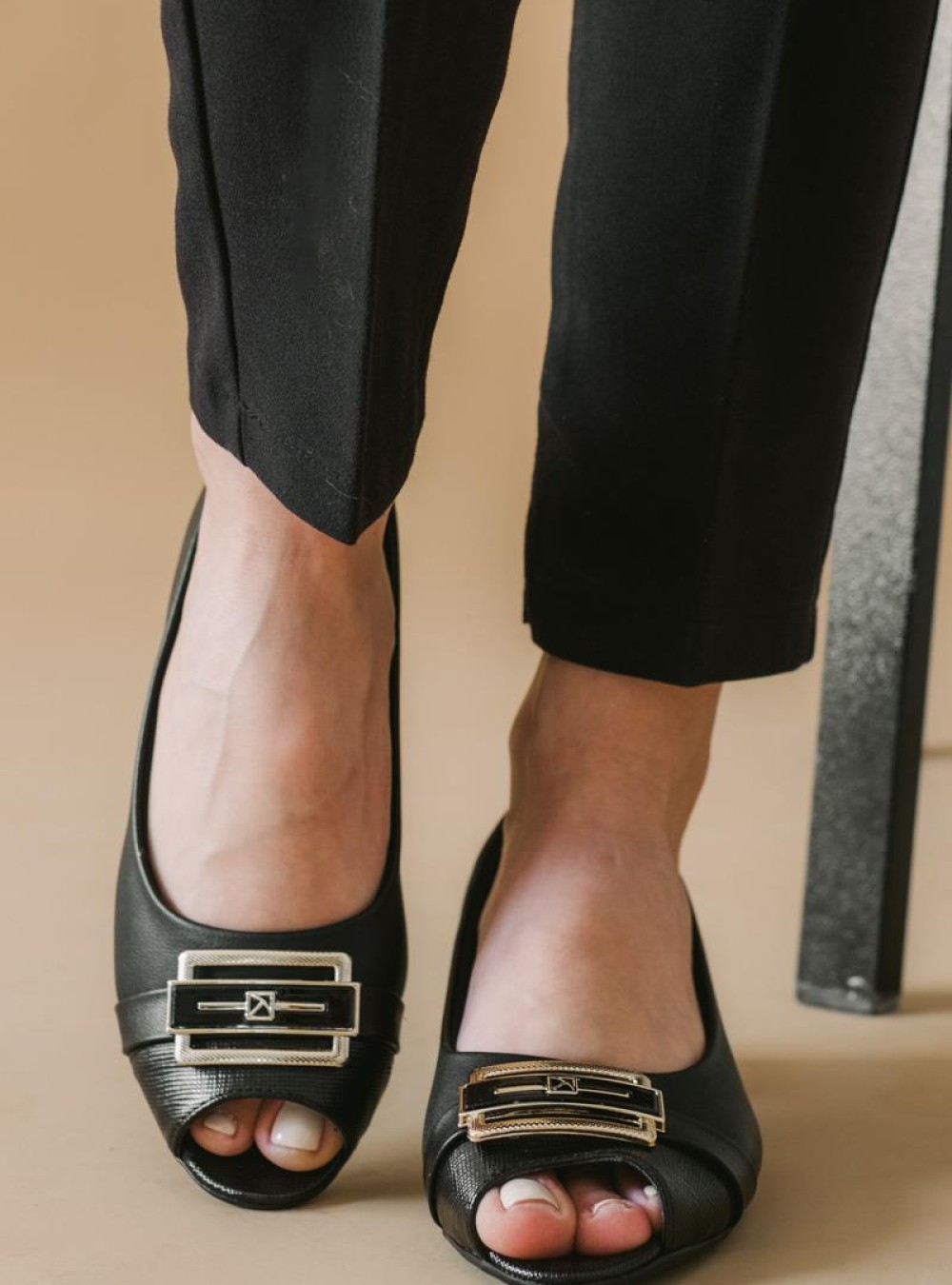 PICCADILLY Peep-toe comfort γόβες 004.779-24008-L ΜΑΥΡΟ PICCADILLY Peep-toe comfort γόβες 004.779-24008-L ΜΑΥΡΟ