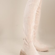 Over the knee suede chunky μπότα 431.OS608-C ΜΠΕΖ Over the knee suede chunky μπότα 431.OS608-C ΜΠΕΖ