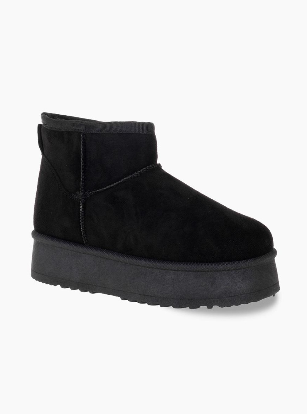 Suede μποτάκι για κορίτσια με εσωτερική γούνα 330.C768-C ΜΑΥΡΟ