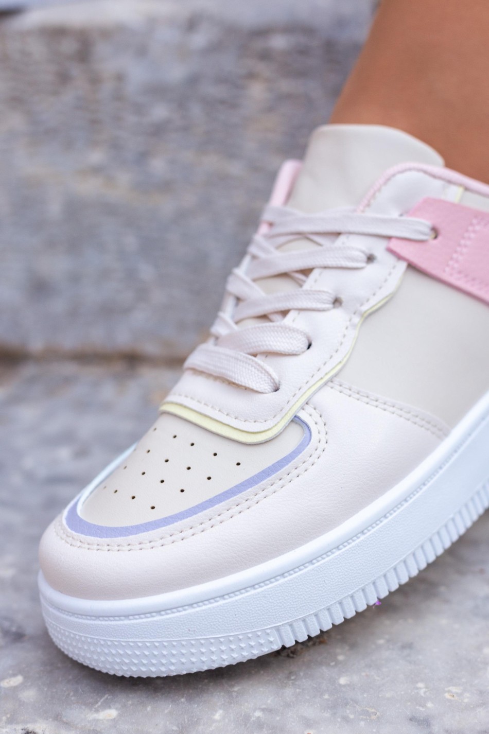 Casual δίπατα sneakers 330.LYR468-L ΜΠΕΖ Casual δίπατα sneakers 330.LYR468-L ΜΠΕΖ