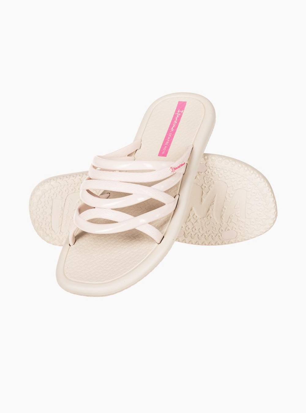 Ipanema γυναικείες σαγιονάρες με φάσα με πολλαπλά λουράκια 004.780-24376-26-P ΜΠΕΖ Ipanema γυναικείες σαγιονάρες με φάσα με πολλαπλά λουράκια 004.780-24376-26-P ΜΠΕΖ