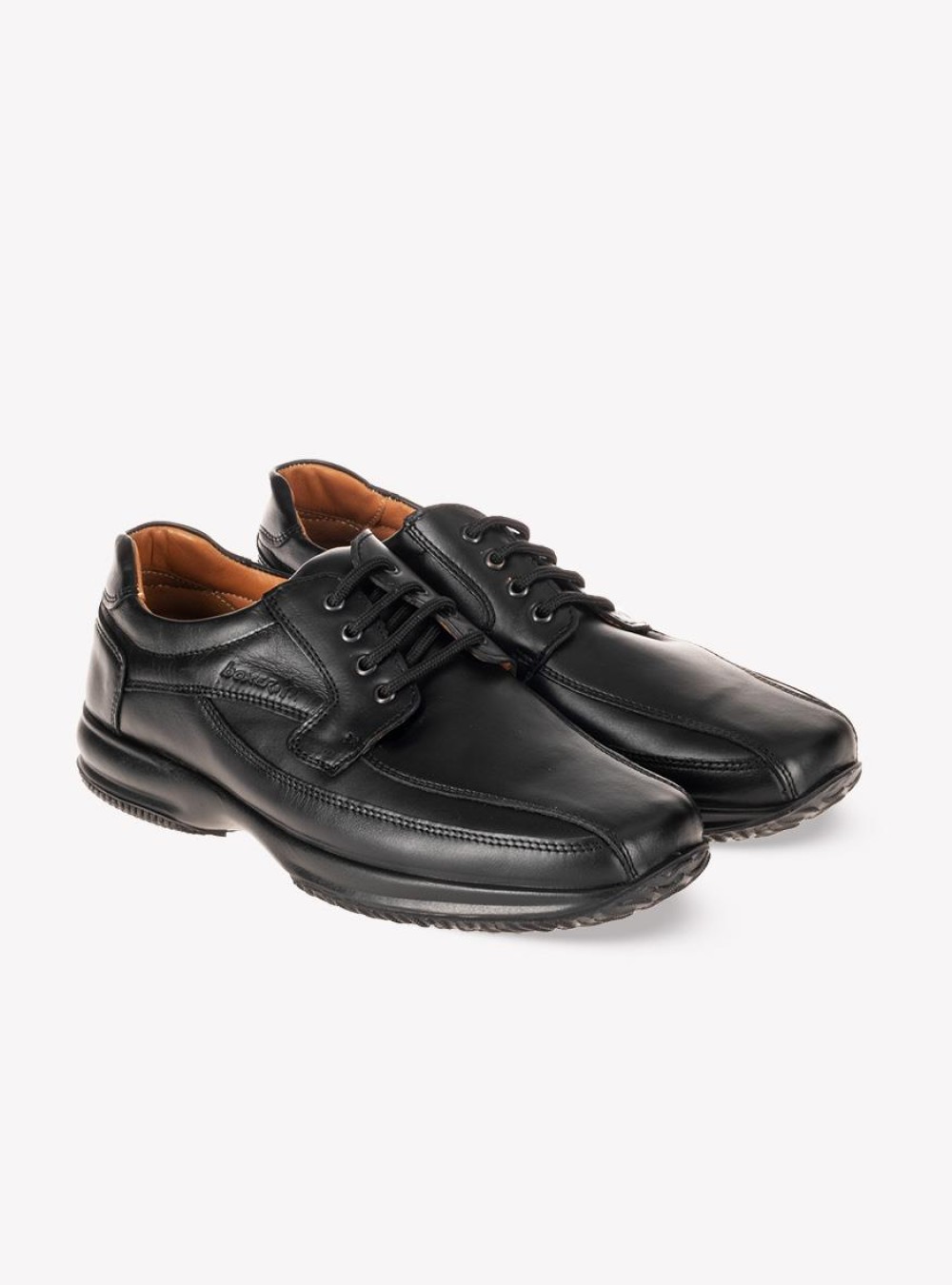 BOXER Ανδρικό comfort δετό 031.12134-L ΜΑΥΡΟ