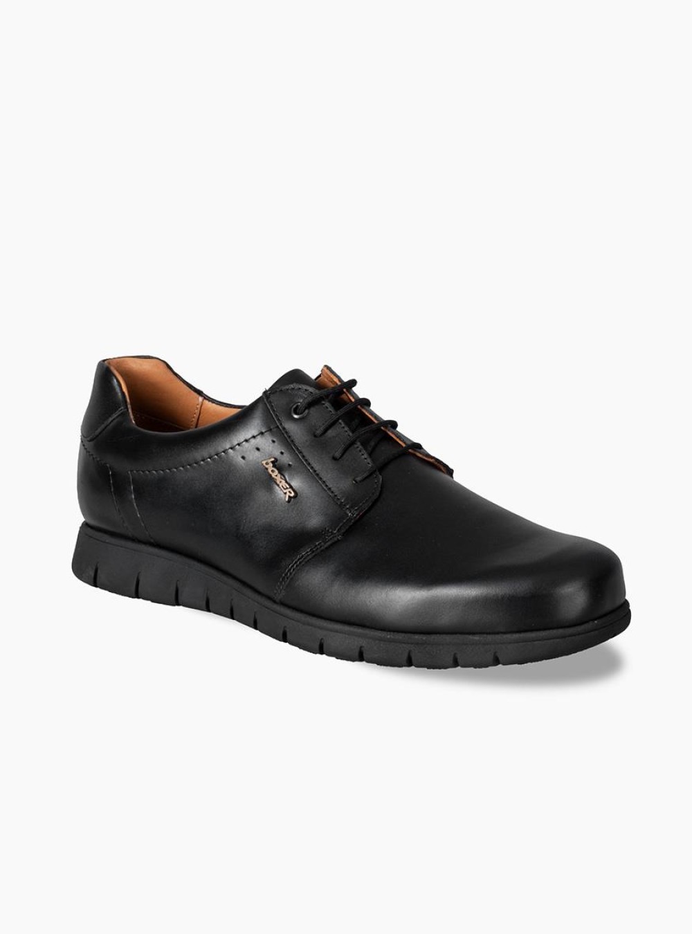 BOXER Comfort ανδρικό δετό 031.47004-L ΜΑΥΡΟ