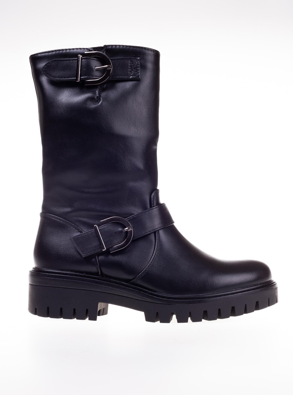 Biker μποτάκια με διακοσμητικές εγκράφες 330.YY6829-L ΜΑΥΡΟ Biker μποτάκια με διακοσμητικές εγκράφες 330.YY6829-L ΜΑΥΡΟ