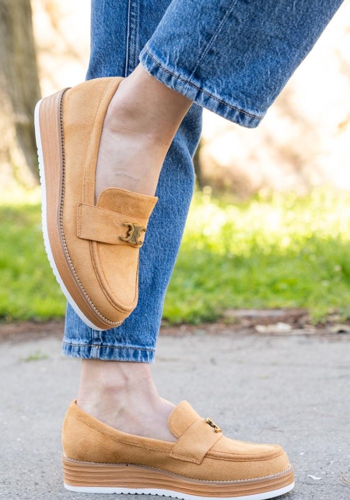 Loafers suede με μεταλλική αγκράφα 330.LL1339-C ΤΑΜΠΑ