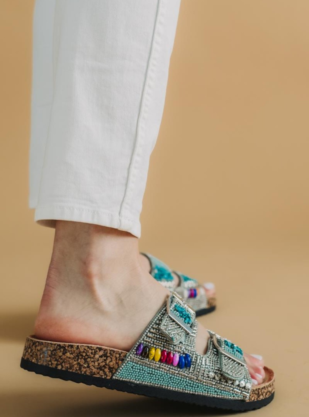 Boho style fussbett flatforms με δυο φάσες 330.TZ693-F ΜΕΝΤΑ Boho style fussbett flatforms με δυο φάσες 330.TZ693-F ΜΕΝΤΑ