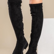Over the knee suede chunky μπότα 431.OS608-C ΜΑΥΡΟ Over the knee suede chunky μπότα 431.OS608-C ΜΑΥΡΟ