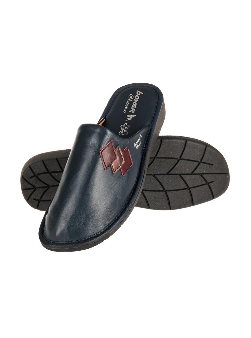 BOXER Γυναικείες δερμάτινες παντόφλες 031.68026-L ΜΠΛΕ BOXER Γυναικείες δερμάτινες παντόφλες 031.68026-L ΜΠΛΕ