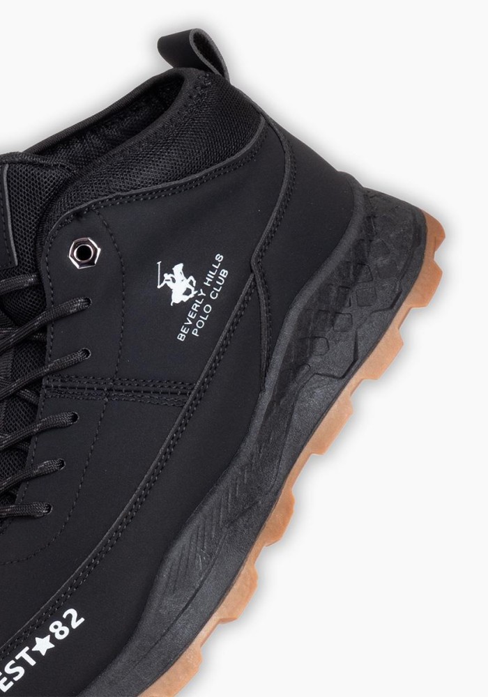 Beverly Hills Polo Club Ανδρικά sneakers μποτάκια 426.W24HM6857-L ΜΑΥΡΟ