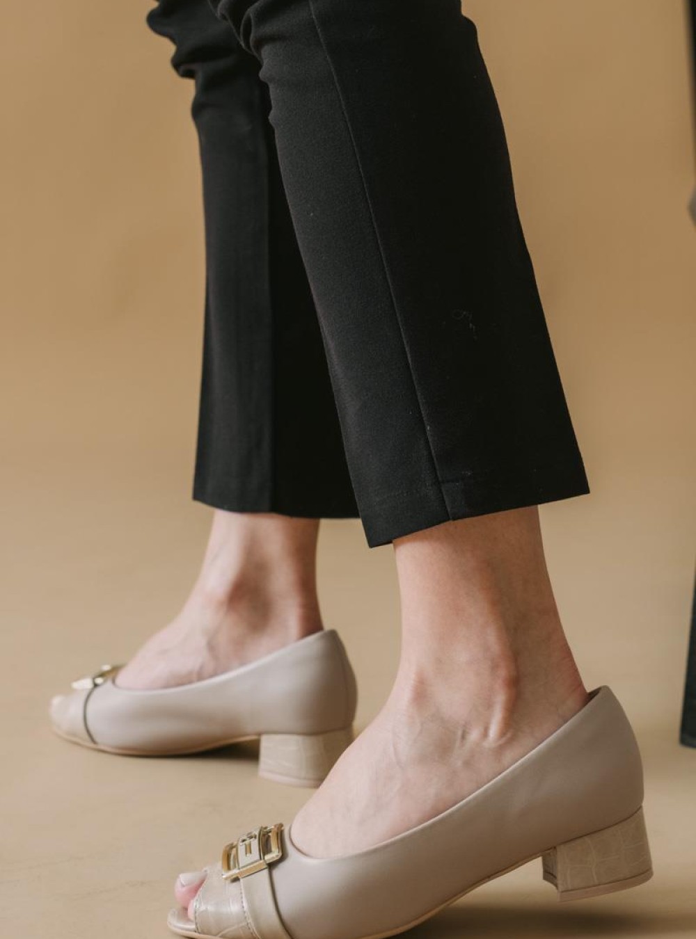 PICCADILLY Peep-toe comfort γόβες 004.779-24008-L ΜΠΕΖ PICCADILLY Peep-toe comfort γόβες 004.779-24008-L ΜΠΕΖ