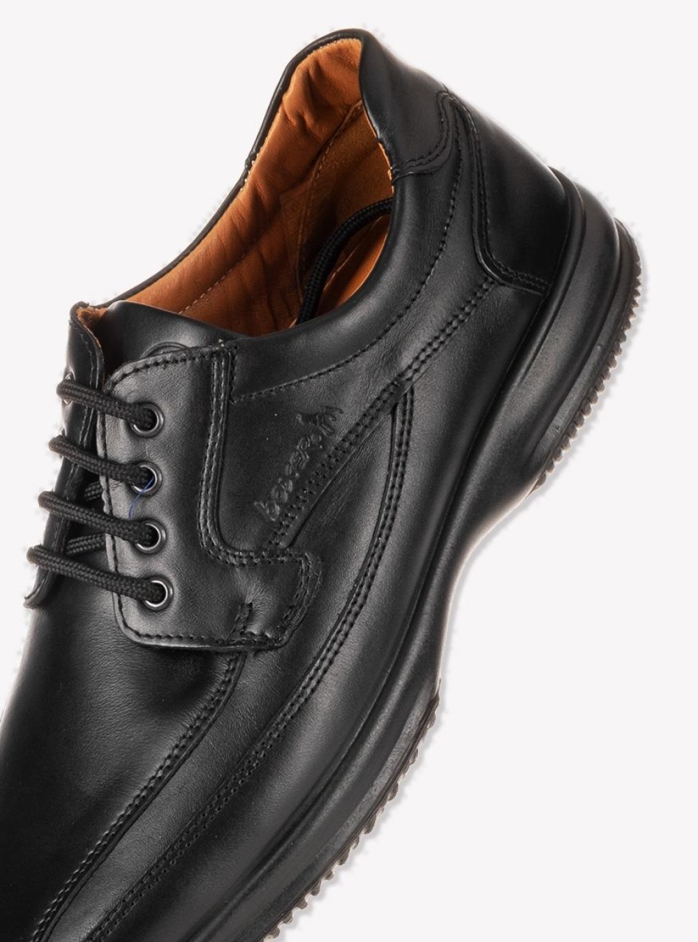 BOXER Ανδρικό comfort δετό 031.12134-L ΜΑΥΡΟ