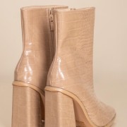 Western μποτάκι με κροκό υφή 376.K330-L ΜΠΕΖ Western μποτάκι με κροκό υφή 376.K330-L ΜΠΕΖ