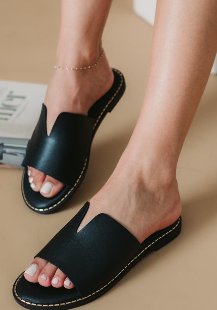 Γυναικεία Flat 330.0725-10-L ΜΑΥΡΟ