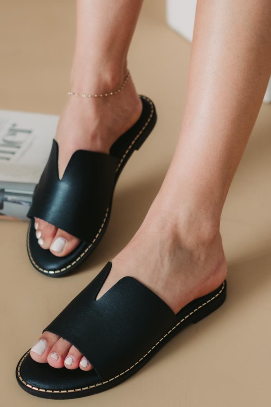 Γυναικεία Flat 330.0725-10-L ΜΑΥΡΟ Γυναικεία Flat 330.0725-10-L ΜΑΥΡΟ