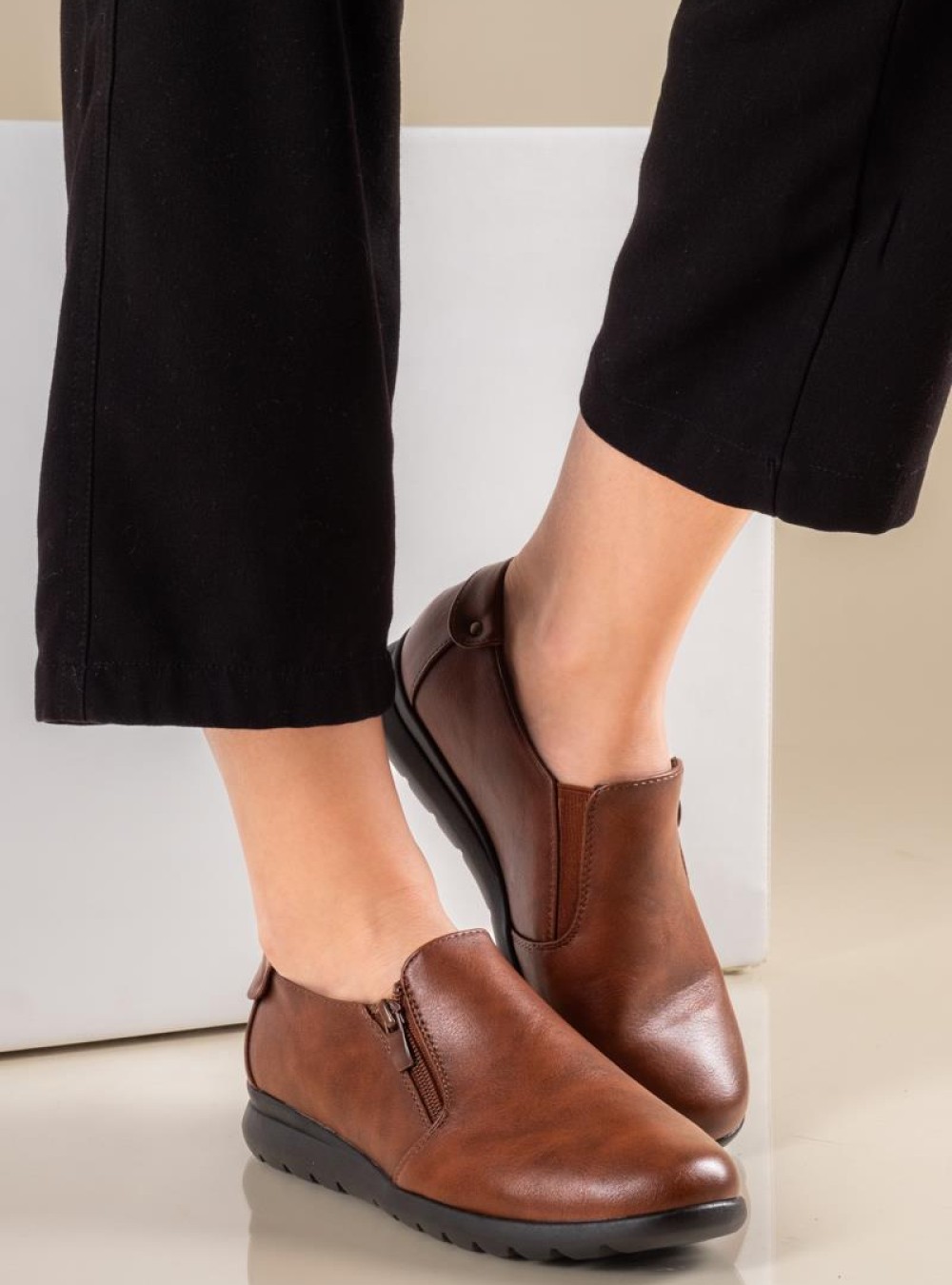Casual slip-on comfort με φερμουάρ 330.3001-L ΤΑΜΠΑ Casual slip-on comfort με φερμουάρ 330.3001-L ΤΑΜΠΑ