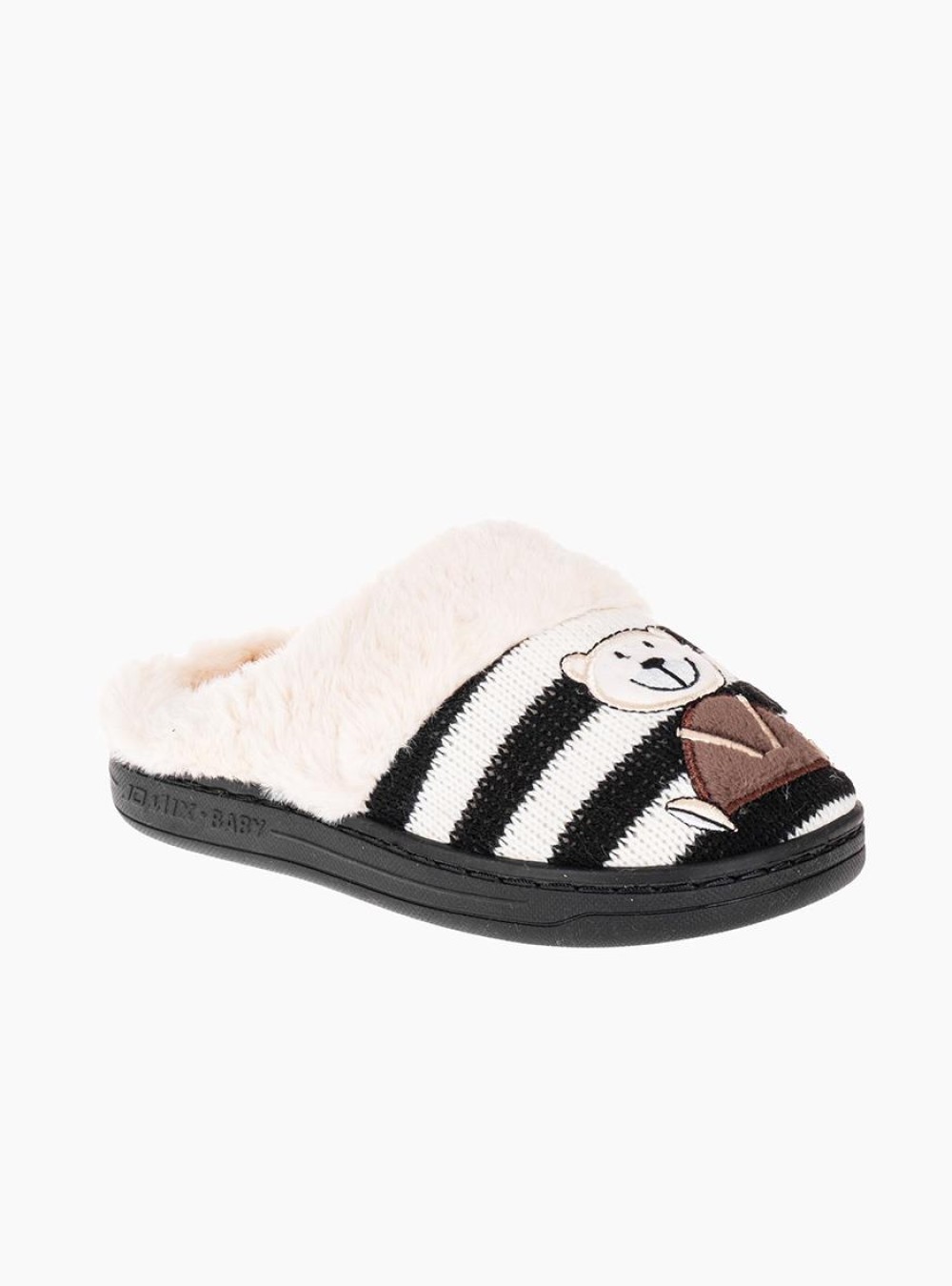 Παντόφλες για κορίτσια ριγέ 421.MB3742-F ΜΑΥΡΟ Παντόφλες για κορίτσια ριγέ 421.MB3742-F ΜΑΥΡΟ