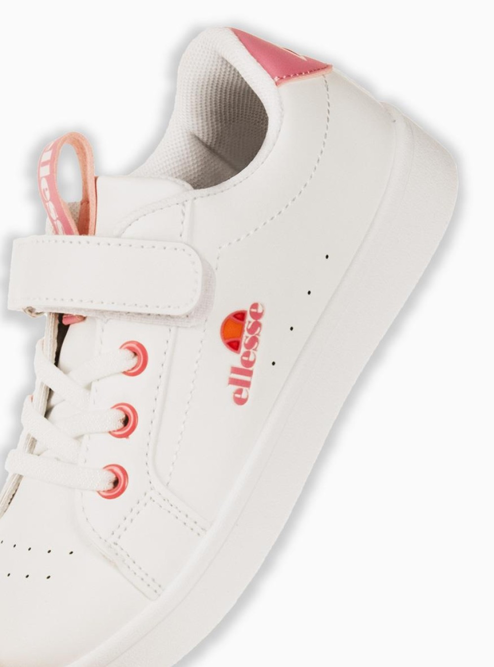 ELLESSE Παιδικό sneaker με velcro 034.494-G-L ΑΣΠΡΟ/ΡΟΖ ELLESSE Παιδικό sneaker με velcro 034.494-G-L ΑΣΠΡΟ/ΡΟΖ