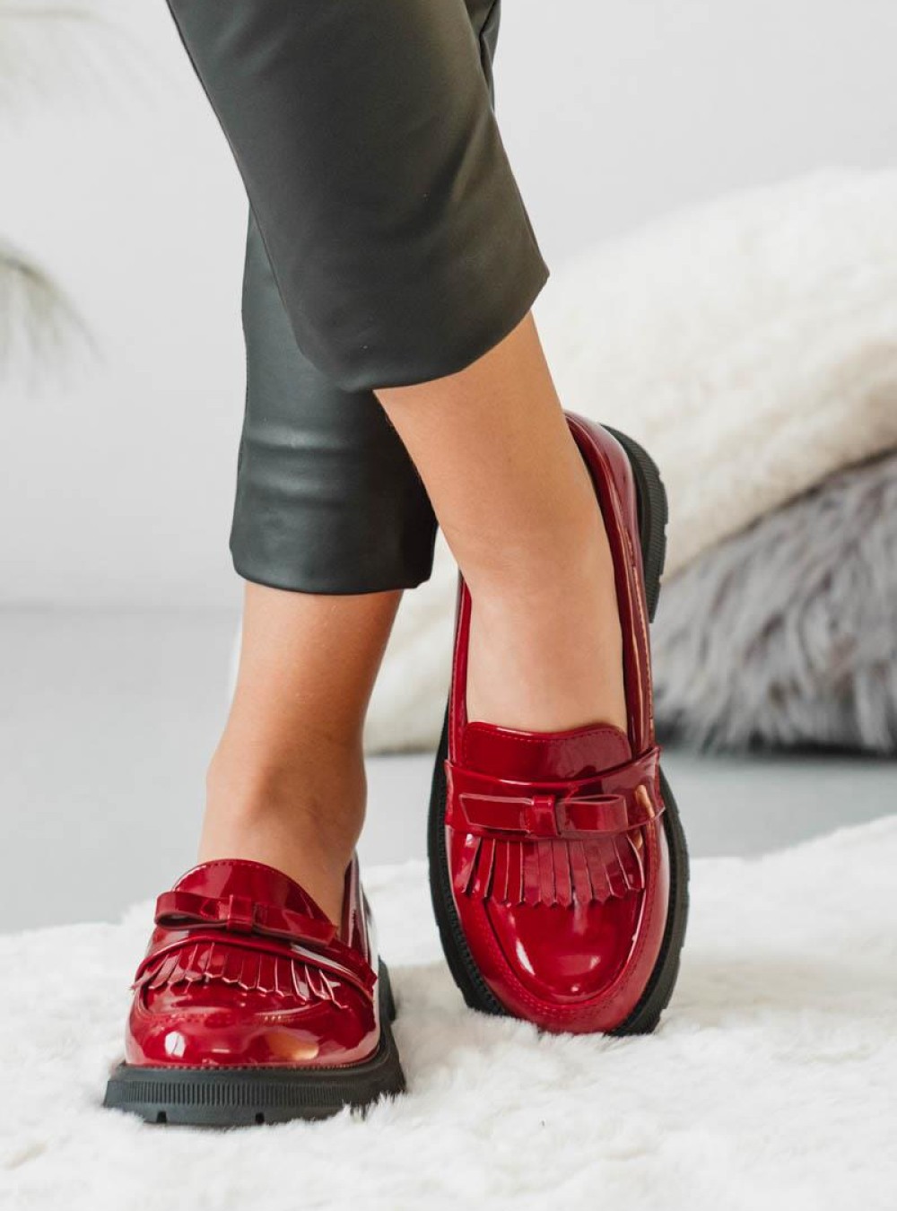 Loafers λουστρίνι για κορίτσια 396.DR19-LU ΜΠΟΡΝΤΩ Loafers λουστρίνι για κορίτσια 396.DR19-LU ΜΠΟΡΝΤΩ