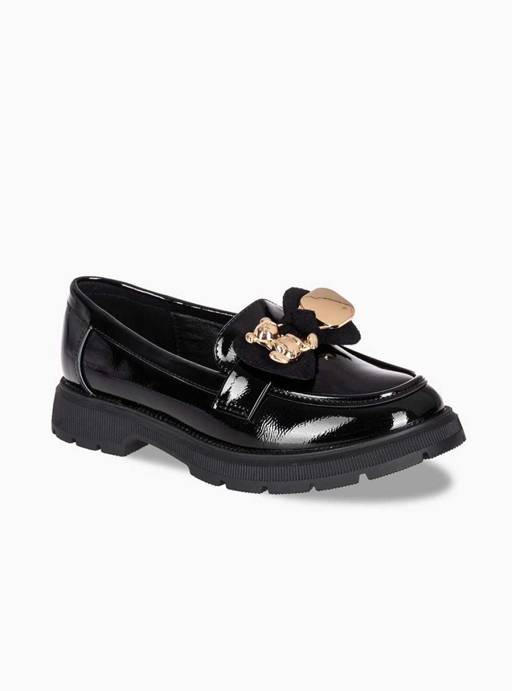 Λουστρίνι loafer για κορίτσια με φιογκάκι 432.DR67-LU ΜΑΥΡΟ Λουστρίνι loafer για κορίτσια με φιογκάκι 432.DR67-LU ΜΑΥΡΟ