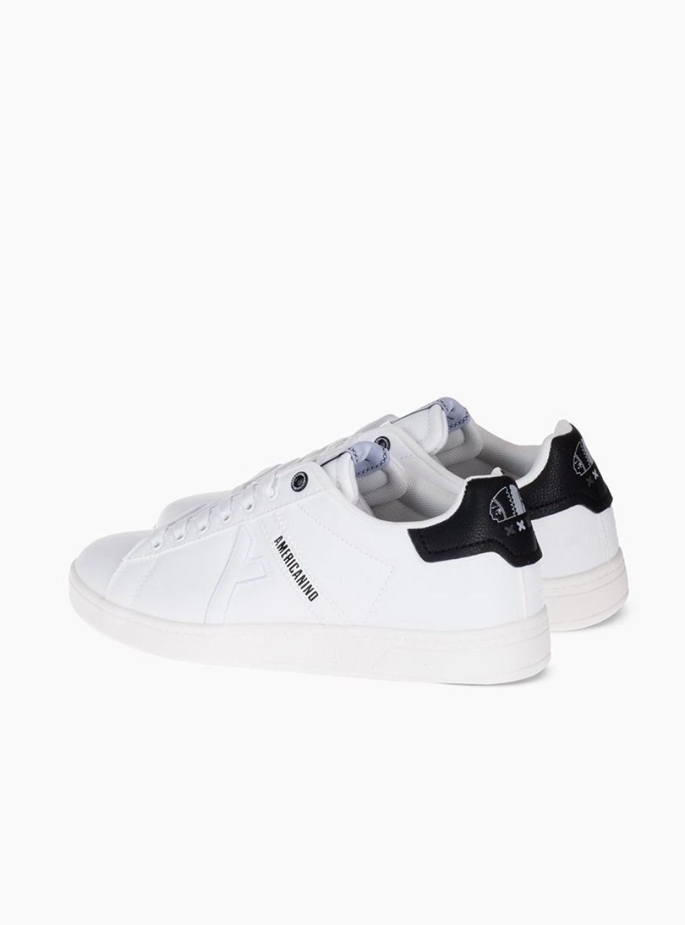 AMERICANINO Ανδρικά sneakers 029.AMM424X90-L ΑΣΠΡΟ/ΜΑΥΡΟ AMERICANINO Ανδρικά sneakers 029.AMM424X90-L ΑΣΠΡΟ/ΜΑΥΡΟ