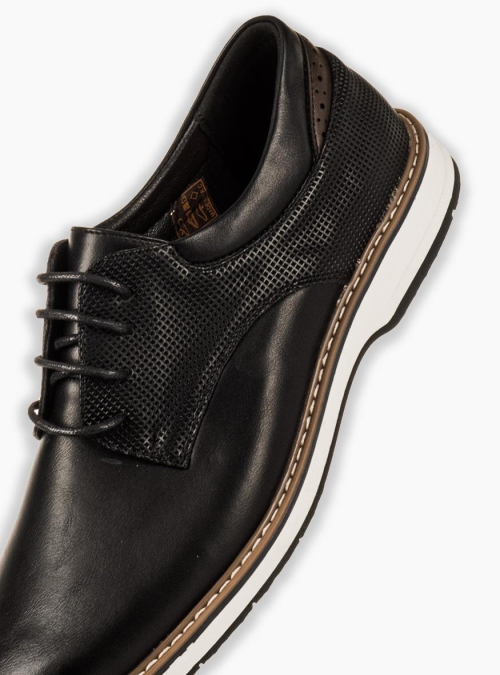 Ανδρικό casual με κορδόνι 330.7909-L ΜΑΥΡΟ