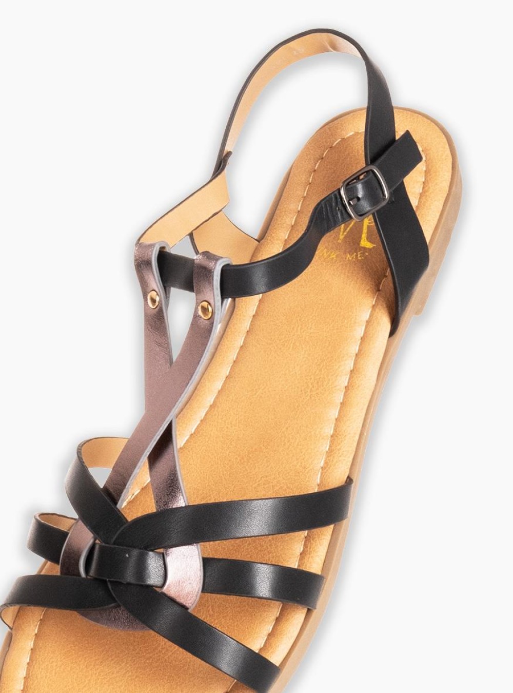 Flat σανδάλια με πλέξη 364.DMX001-20-L ΜΑΥΡΟ Flat σανδάλια με πλέξη 364.DMX001-20-L ΜΑΥΡΟ