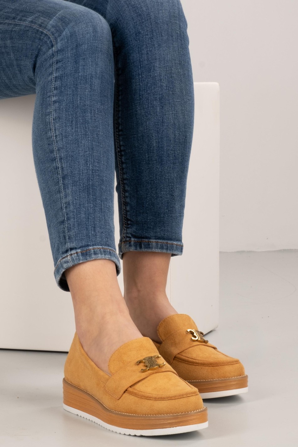 Loafers suede με μεταλλική αγκράφα 330.LL1339-C ΤΑΜΠΑ Loafers suede με μεταλλική αγκράφα 330.LL1339-C ΤΑΜΠΑ