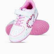 Sneakers για κορίτσια με velcro 433.GD4525-26-L ΑΣΠΡΟ/ΡΟΖ Sneakers για κορίτσια με velcro 433.GD4525-26-L ΑΣΠΡΟ/ΡΟΖ