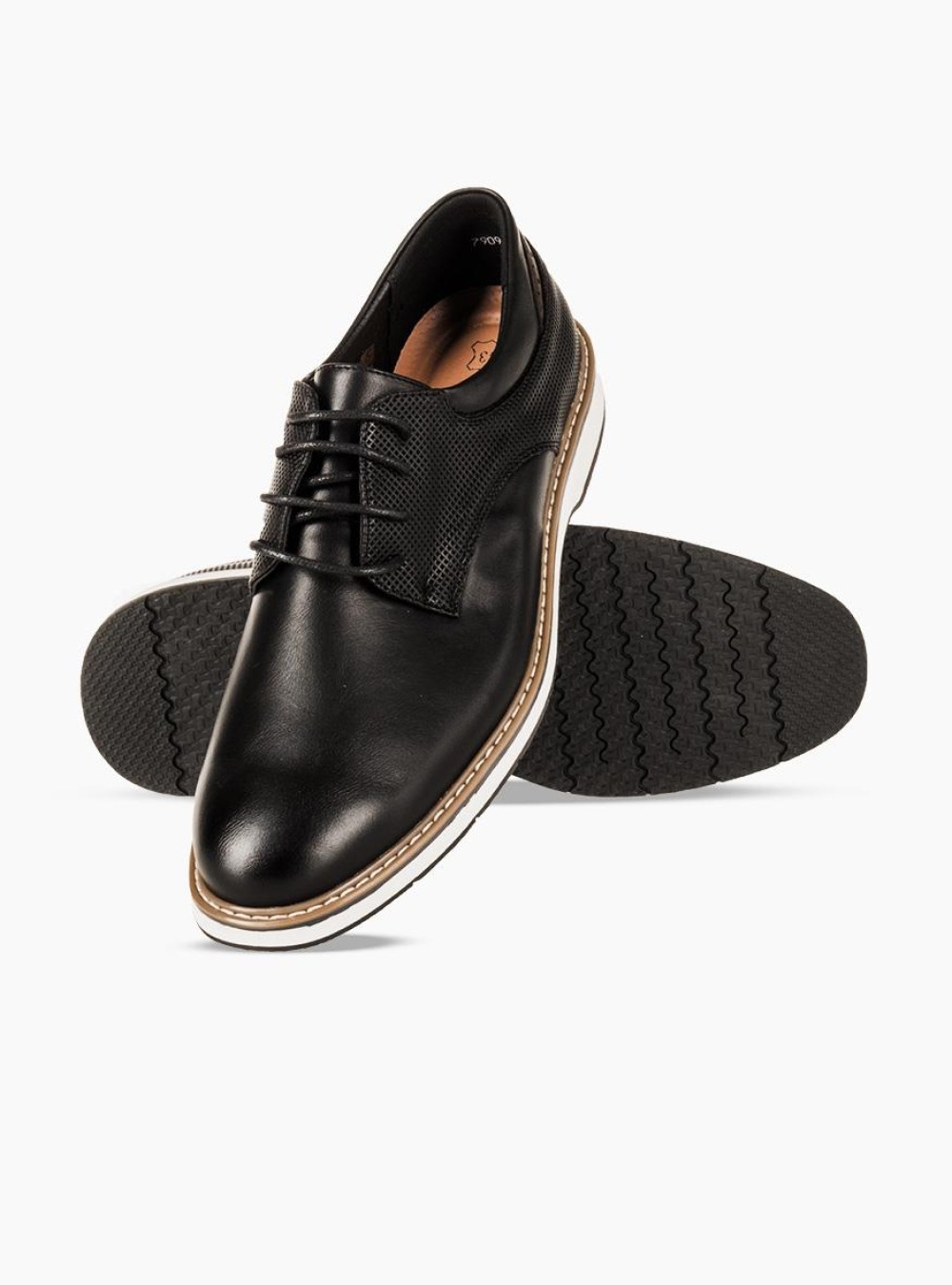 Ανδρικό casual με κορδόνι 330.7909-L ΜΑΥΡΟ