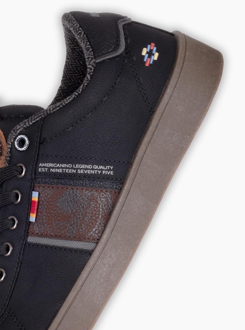AMERICANINO Ανδρικά sneakers 029.AMM424X85-L ΜΑΥΡΟ AMERICANINO Ανδρικά sneakers 029.AMM424X85-L ΜΑΥΡΟ