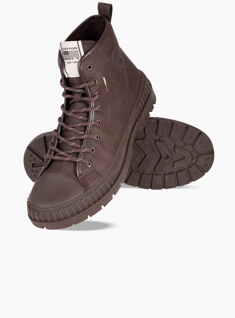 Ανδρικό μποτάκι sneaker 029.CBM320504-L ΚΑΦΕ Ανδρικό μποτάκι sneaker 029.CBM320504-L ΚΑΦΕ