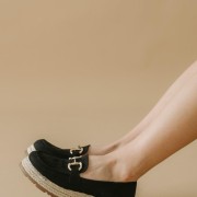 Suede εσπαντρίγιες με μεταλλικό διακοσμητικό 330.T1172-C ΜΑΥΡΟ Suede εσπαντρίγιες με μεταλλικό διακοσμητικό 330.T1172-C ΜΑΥΡΟ