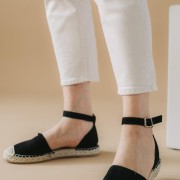Εσπαντρίγιες flat με μπαρέτα 416.LL1440-C ΜΑΥΡΟ Εσπαντρίγιες flat με μπαρέτα 416.LL1440-C ΜΑΥΡΟ