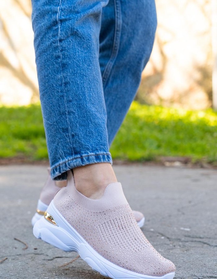 Slip-on υφασμάτινα sneakers 330.LY506-F ΡΟΖ