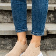 Slip-on υφασμάτινα sneakers 330.LY380-F ΠΟΥΡΟ Slip-on υφασμάτινα sneakers 330.LY380-F ΠΟΥΡΟ