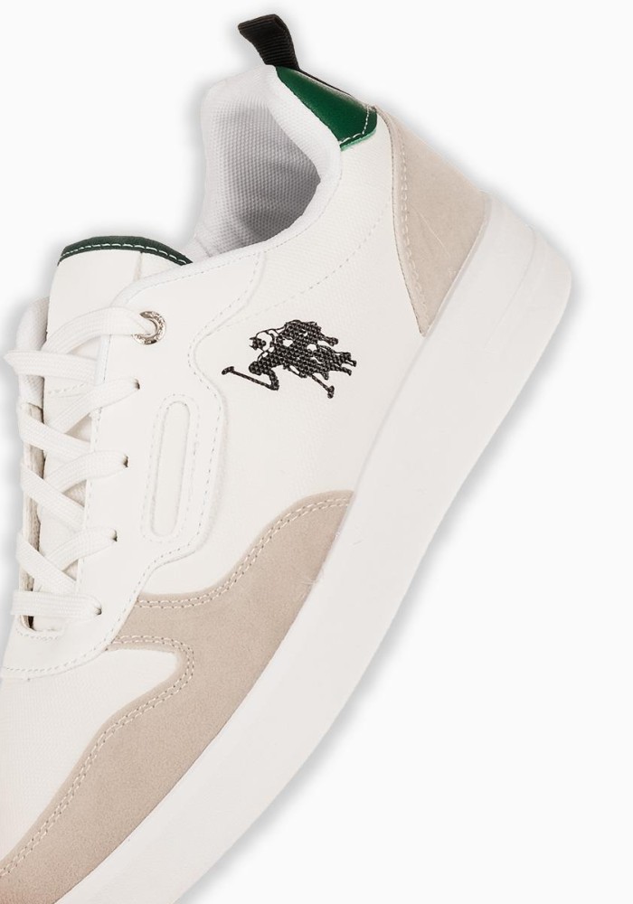 Ανδρικό υφασμάτινο sneaker 330.C703-L ΑΣΠΡΟ