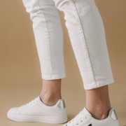 Tennis sneakers με διακοσμητικό στο πλάι 330.C891-L ΑΣΠΡΟ/ΜΑΥΡΟ Tennis sneakers με διακοσμητικό στο πλάι 330.C891-L ΑΣΠΡΟ/ΜΑΥΡΟ