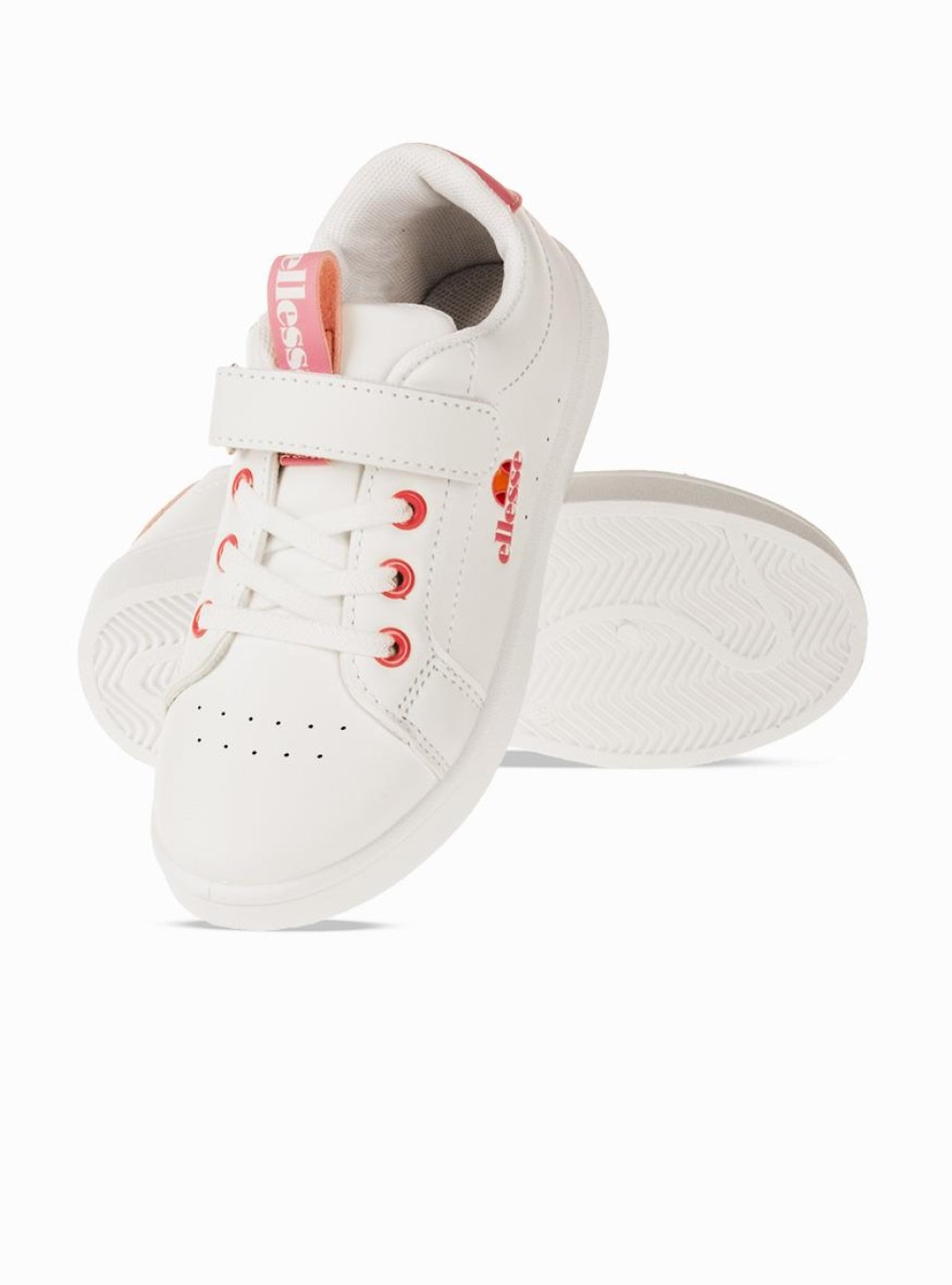 ELLESSE Παιδικό sneaker με velcro 034.494-G-L ΑΣΠΡΟ/ΡΟΖ ELLESSE Παιδικό sneaker με velcro 034.494-G-L ΑΣΠΡΟ/ΡΟΖ