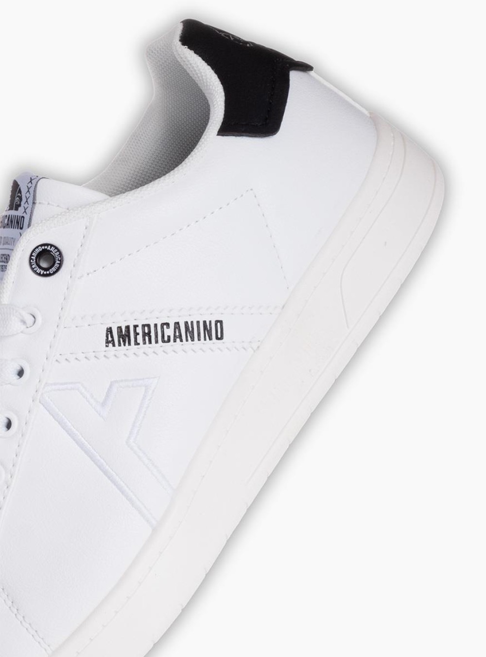 AMERICANINO Ανδρικά sneakers 029.AMM424X90-L ΑΣΠΡΟ/ΜΑΥΡΟ AMERICANINO Ανδρικά sneakers 029.AMM424X90-L ΑΣΠΡΟ/ΜΑΥΡΟ